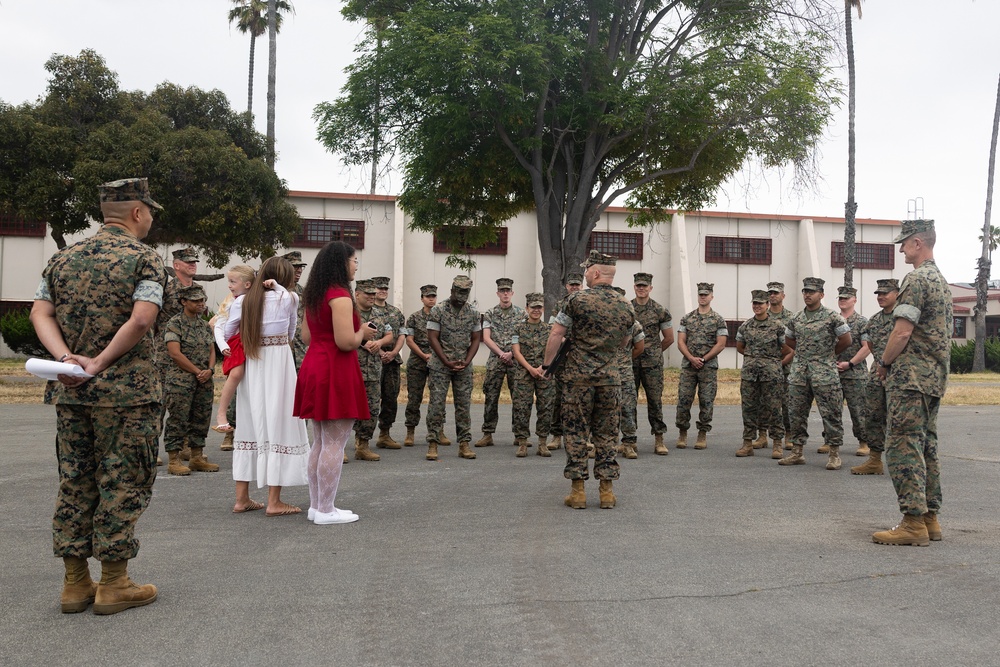 11th Marine Expeditionary Unit Frocking Ceremony