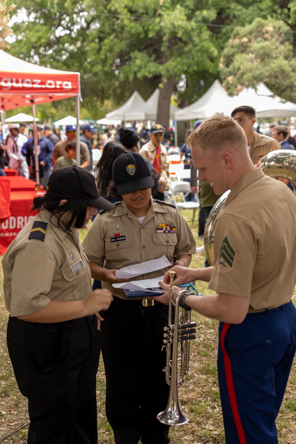 LA Fleet Week 2024: 1st Marine Division Band plays at Mission Hills ceremony