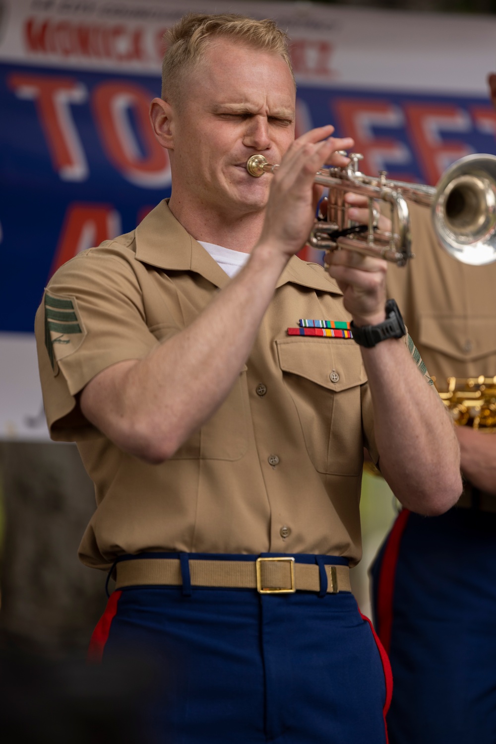 LA Fleet Week 2024: 1st Marine Division Band plays at Mission Hills ceremony