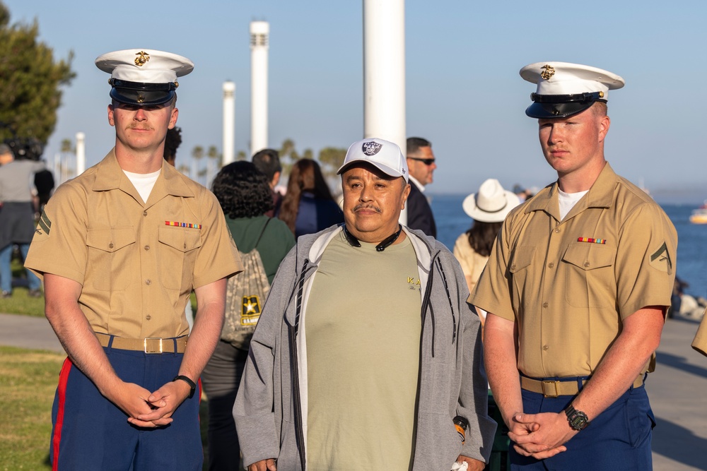 LA Fleet Week 2024: U.S. Marines participate in Long Beach Navy memorial