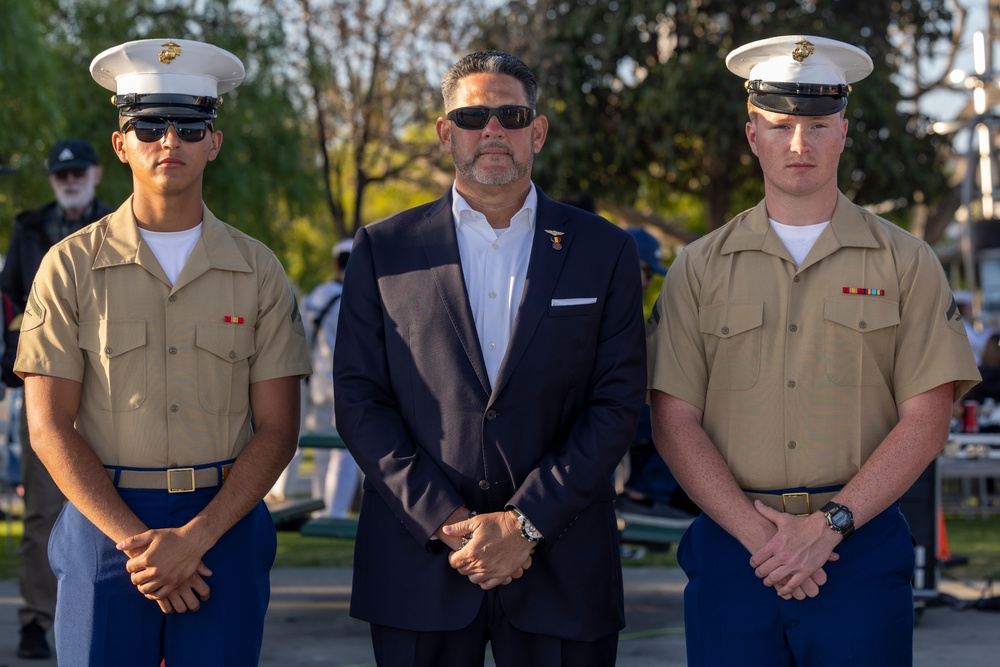 LA Fleet Week 2024: U.S. Marines participate in Long Beach Navy memorial