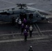 Sailors participate in a medical emergency drill aboard Abraham Lincoln