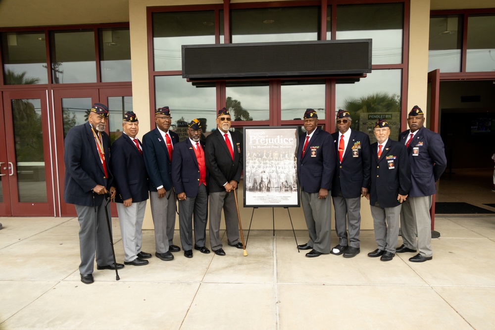 Montford Point Marines host the movie premier of “Triumph over Prejudice; The Montford Point Marines” on Camp Pendleton