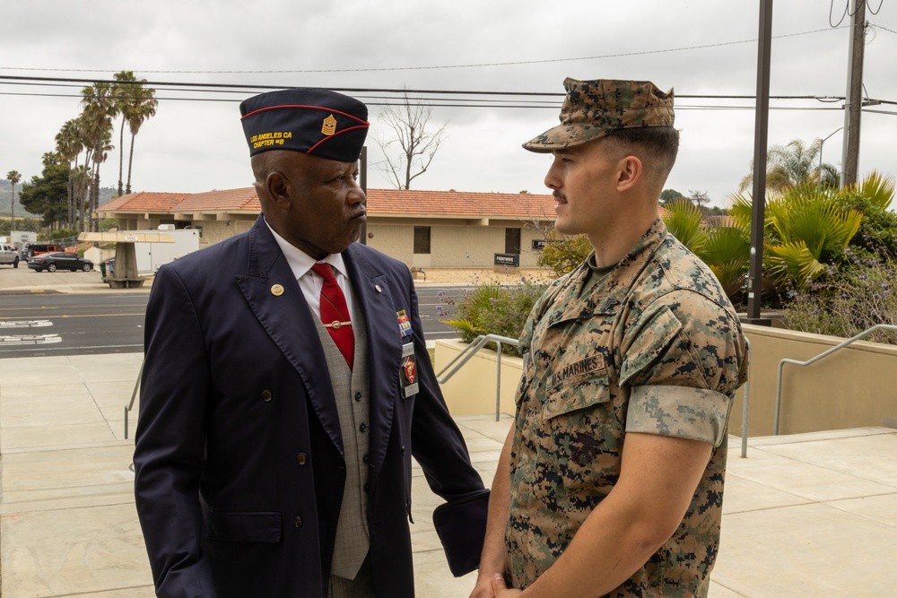 Montford Point Marines host the movie premier of “Triumph over Prejudice; The Montford Point Marines” on Camp Pendleton