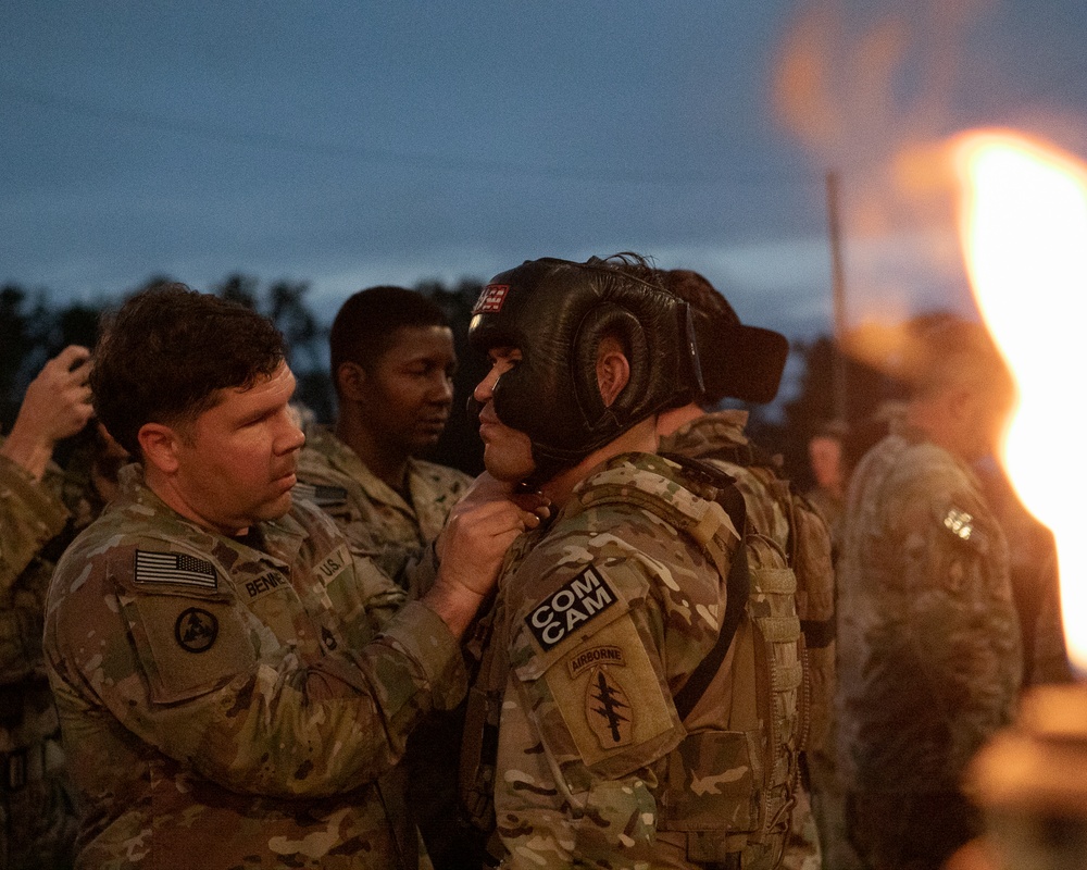 Participants of the 11th Annual Best Combat Camera Competition prepare to compete in an event.