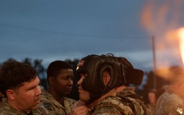 Participants of the 11th Annual Best Combat Camera Competition prepare to compete in an event.