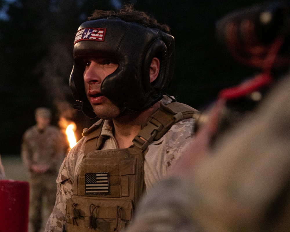 Participants of the 11th Annual Best Combat Camera Competition prepare to compete in an event.