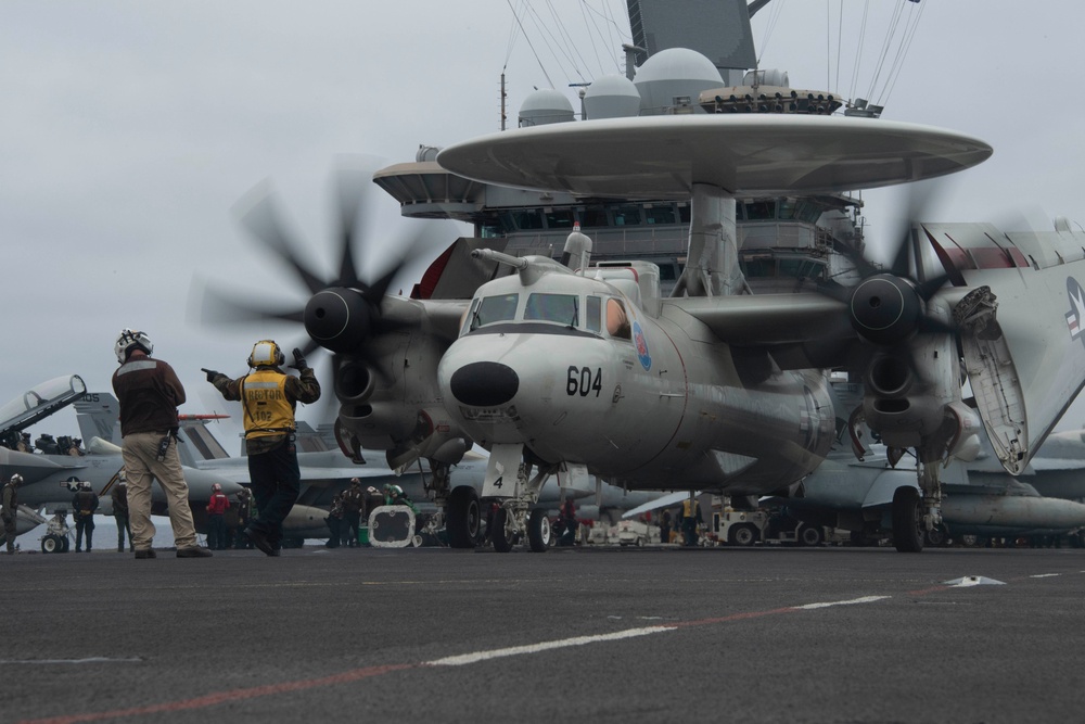 Abraham Lincoln conducts flight operations