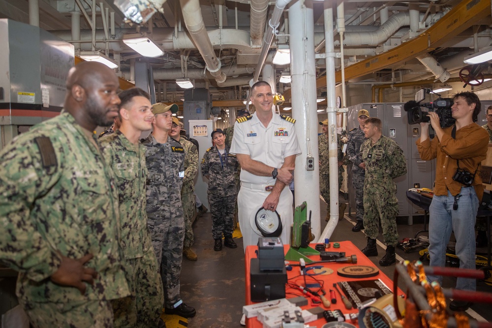 Emory S. Land hosts a Media Availability in Darwin, Australia