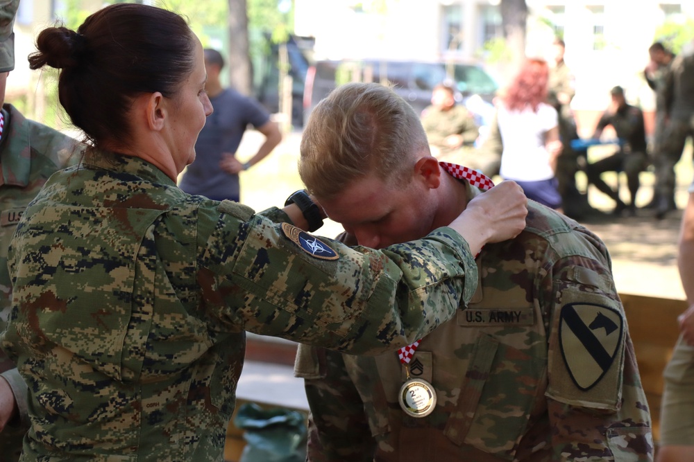 1st Cavalry Division soldiers participate in Croatian Armed Forces Day events