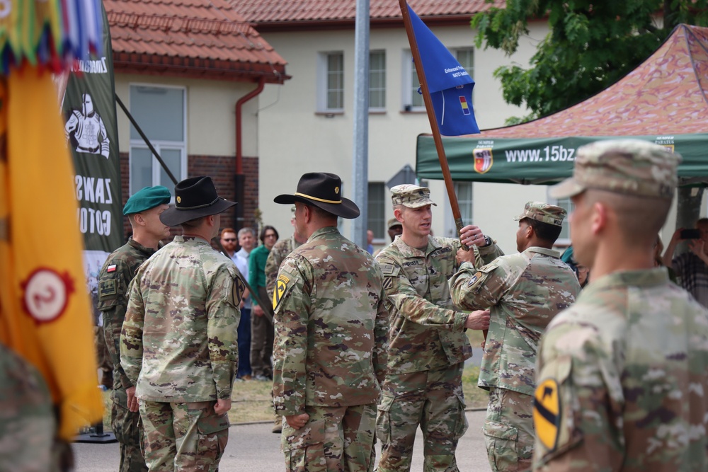 U.S. Army element of NATO’s Forward Land Forces Battle Group Poland conducts Handover Takeover at Bemowo Piskie Training Area