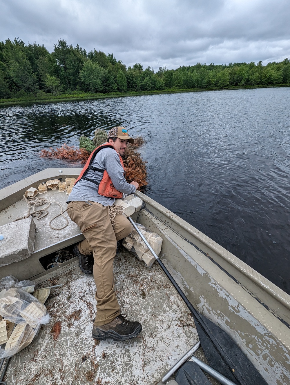 Fort Drum Natural Resources improving Indian Lake ecosystem with artificial fish habitats