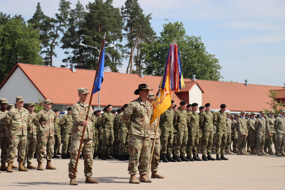 U.S. Army element of NATO’s Forward Land Forces Battle Group Poland conducts Handover Takeover at Bemowo Piskie Training Area