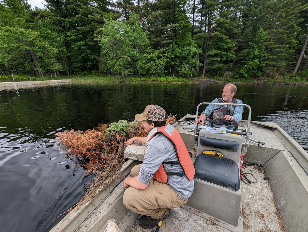 Fort Drum Natural Resources improving Indian Lake ecosystem with artificial fish habitats