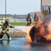 Feel the heat: Firefighters battle flames during training