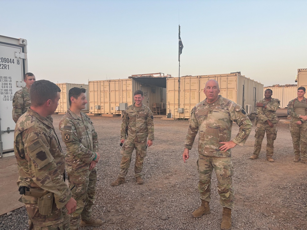 Maj. Gen. Wegscheider visits the Task Force