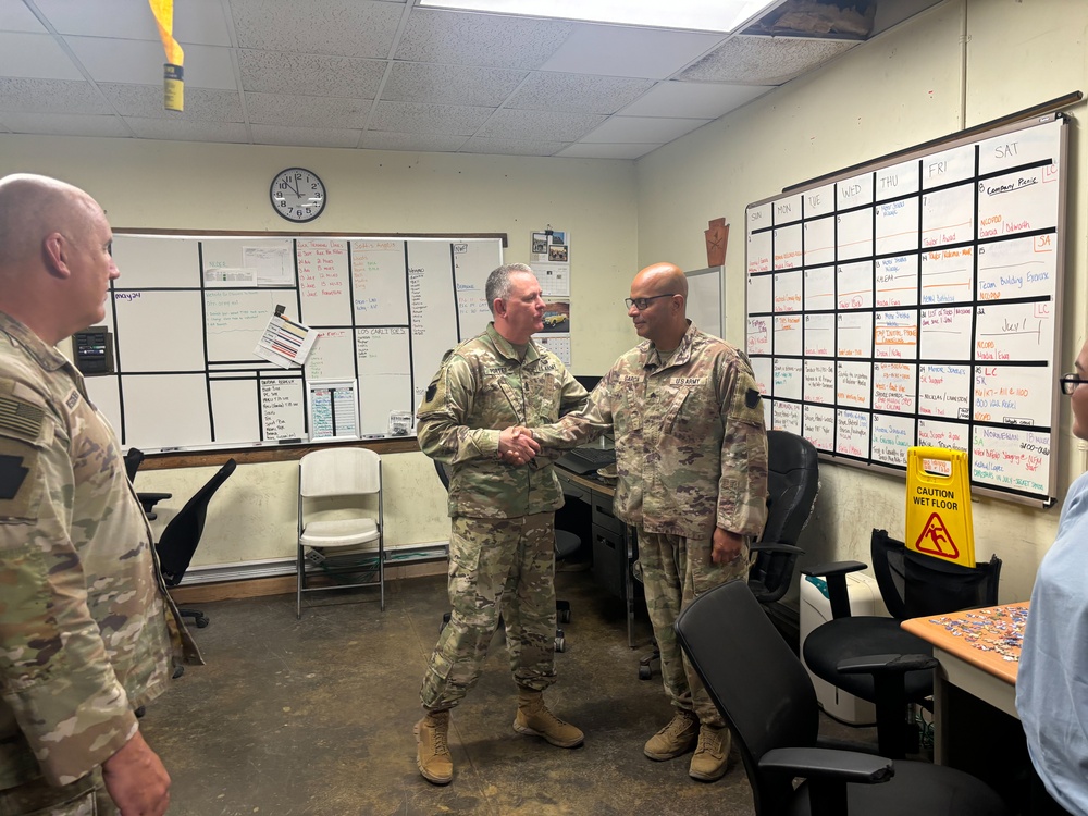 Maj. Gen. Wegscheider visits the Task Force