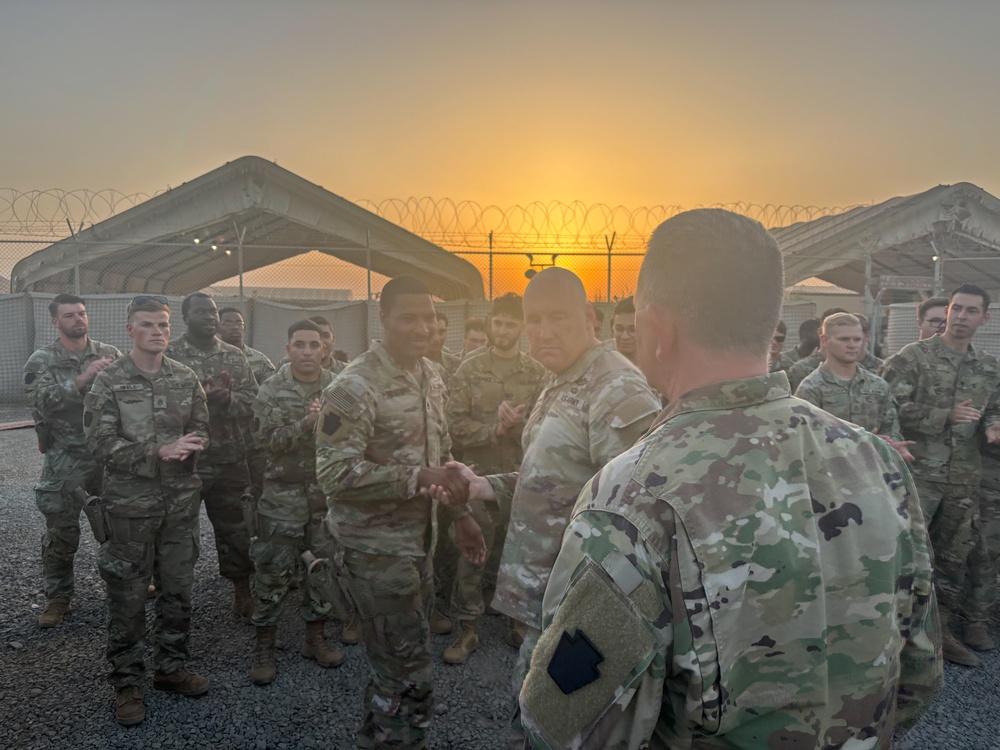 Maj. Gen. Wegscheider visits the Task Force