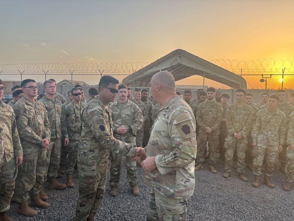 Maj. Gen. Wegscheider visits the Task Force