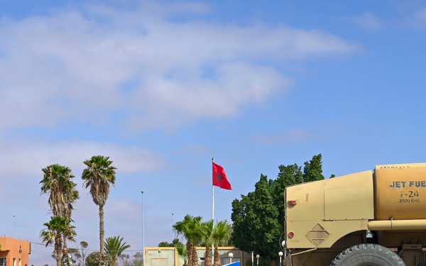 Loadmasters hot-pit refuel at African Lion 24