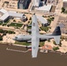 C-130H Hercules flyover over Peoria riverfront April 30, 2024