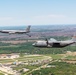 Illinois Air National Guard C-130H Hercules and KC-135R Stratotanker fly over Springfield, Ill., May 1, 2024