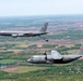Illinois Air National Guard C-130H Hercules and KC-135R Stratotanker fly over Springfield, Ill., May 1, 2024