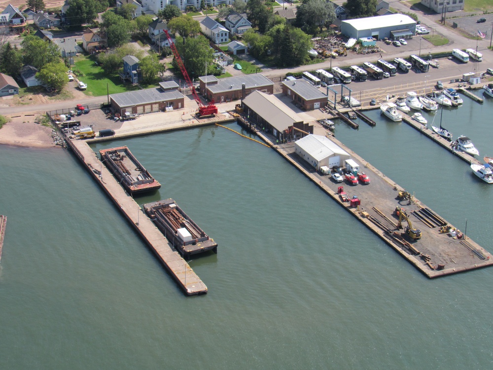 Corps Of Engineers Continues Duluth Vessel Yard Pier Repairs