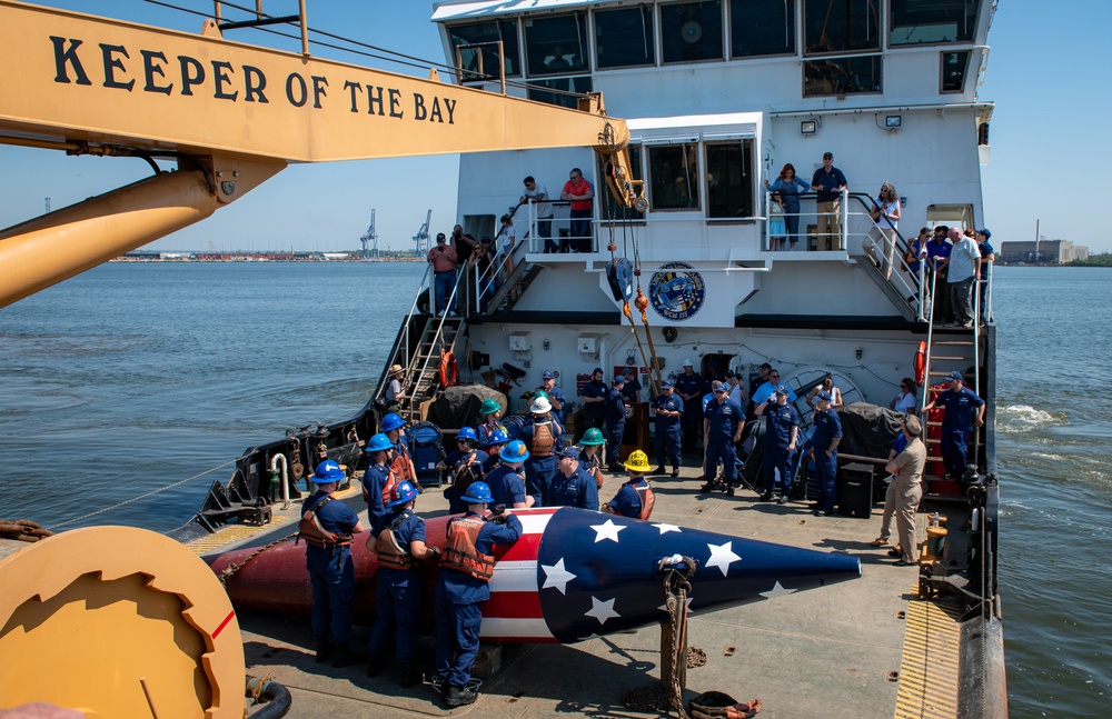 USCGC James Rankin sets Francis Scott Key Memorial Buoy