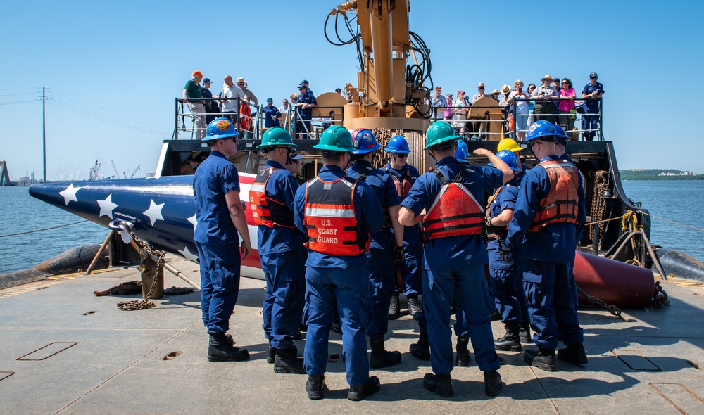 USCGC James Rankin sets Francis Scott Key Memorial Buoy