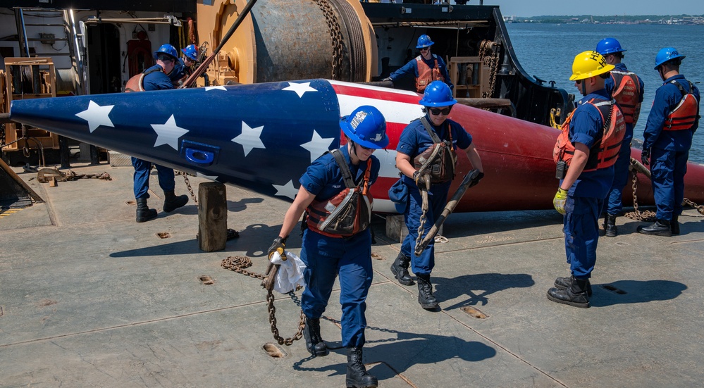 USCGC James Rankin sets Francis Scott Key Memorial Buoy