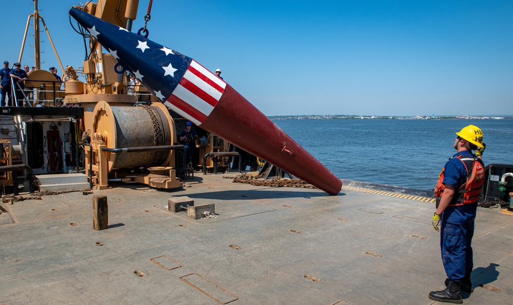 USCGC James Rankin sets Francis Scott Key Memorial Buoy