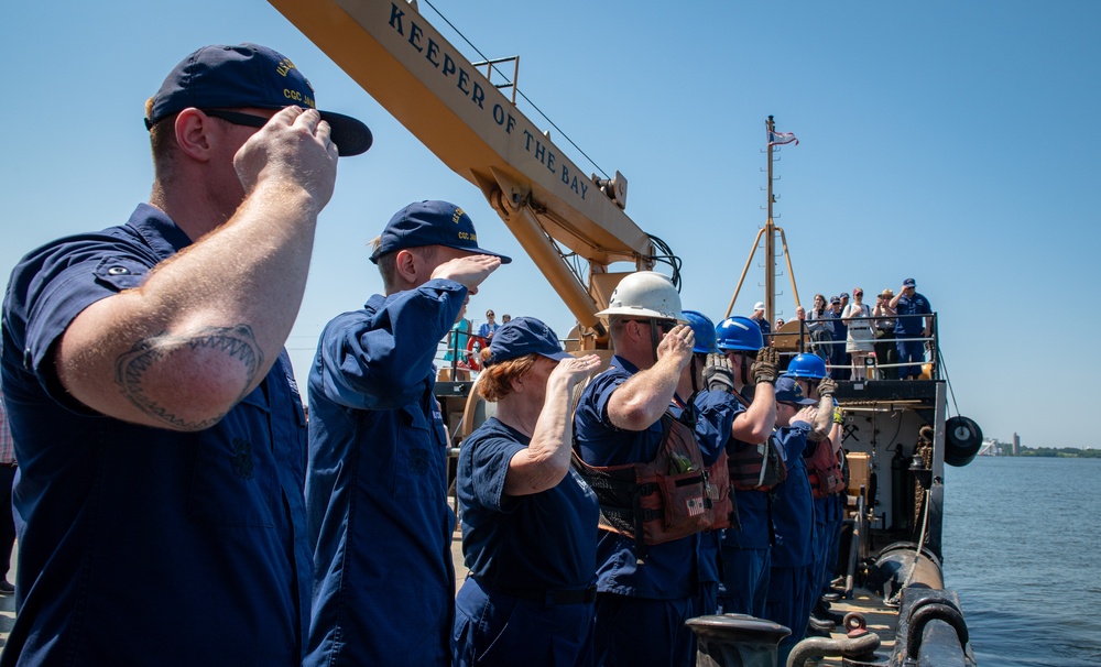 USCGC James Rankin sets Francis Scott Key Memorial Buoy