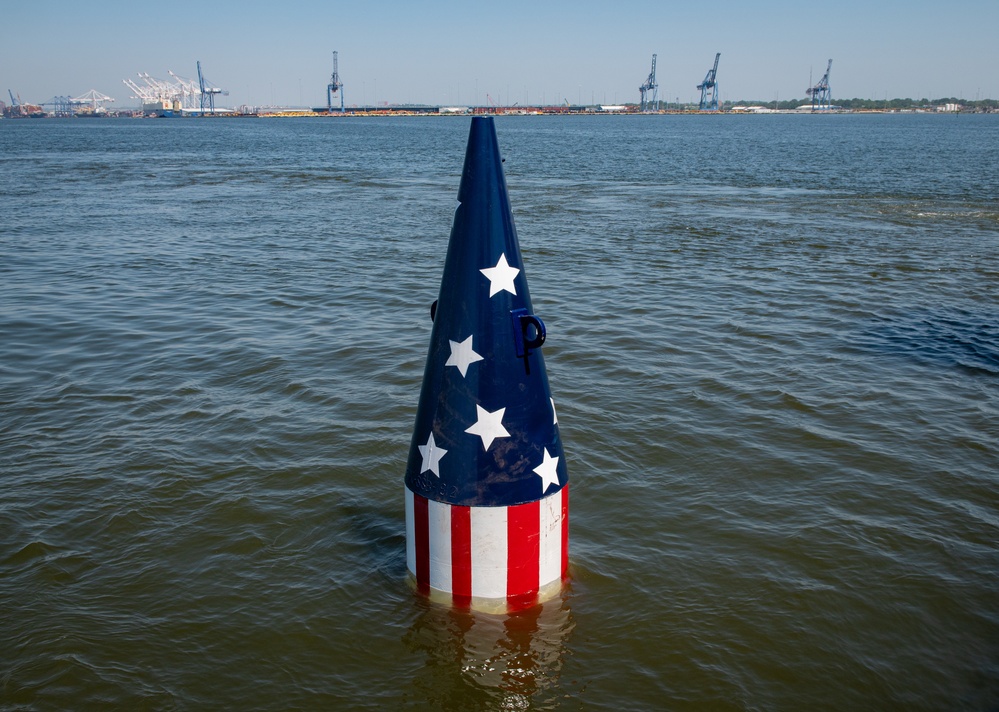 USCGC James Rankin sets Francis Scott Key Memorial Buoy