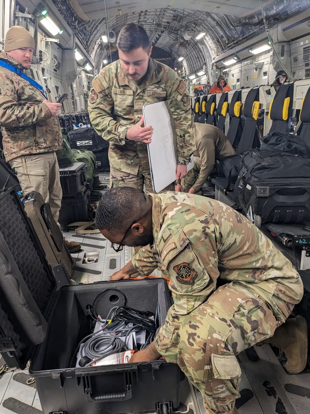 627th CS deploys mobile communications kits during Exercise Swift Response 24