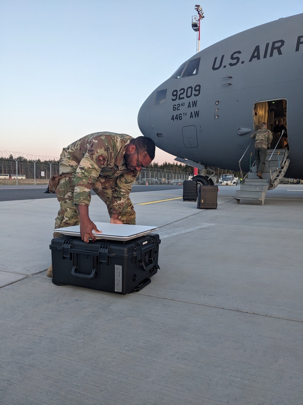 627th CS deploys mobile communications kits during Exercise Swift Response 24