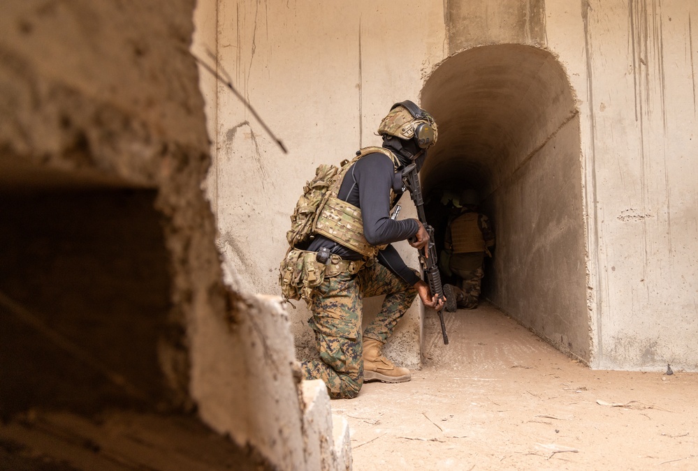 Tunnel warfare culminating exercise held in Tifnet, Morocco