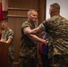 U.S. Marines with MCOTEA host a change of command ceremony