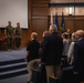 U.S. Marines with MCOTEA host a change of command ceremony