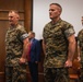 U.S. Marines with MCOTEA host a change of command ceremony