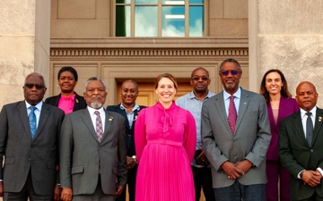 Assistant Secretary of the Navy for Energy, Installations, &amp; Environment and Chief Sustainability Officer Meredith Berger hosts Caribbean Nation Ambassadors for a luncheon at the Pentagon