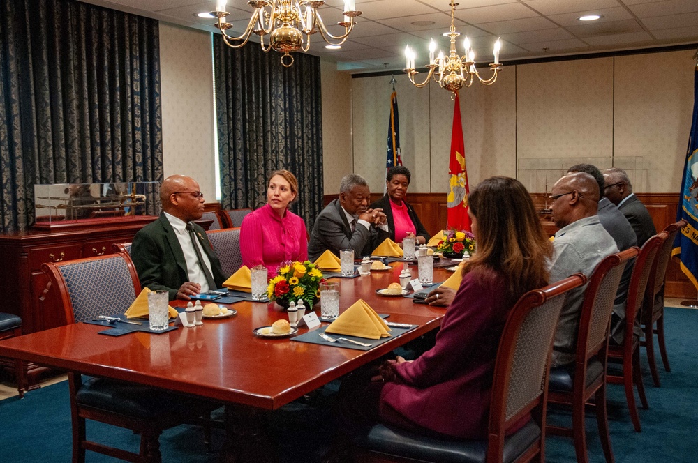 ) Assistant Secretary of the Navy for Energy, Installations, &amp; Environment and Chief Sustainability Officer Meredith Berger hosts Caribbean Nation Ambassadors for a luncheon at the Pentagon