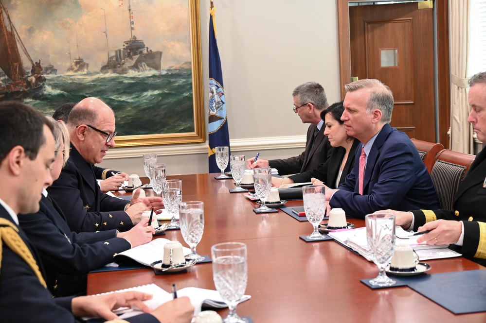 Under Secretary Raven Meets with Meets with French Defense Procurement Agency Gen. Thierry Carlier