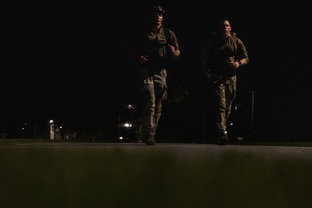 Service members test readiness during Norwegian Foot March