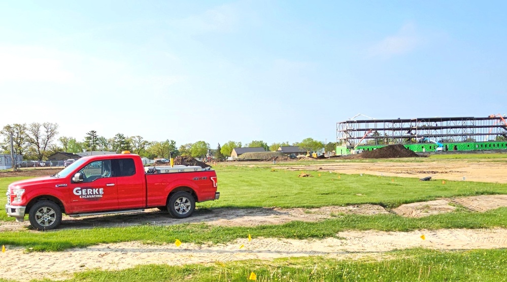 Groundwork for construction of a fourth, $27.3 million barracks project underway at Fort McCoy