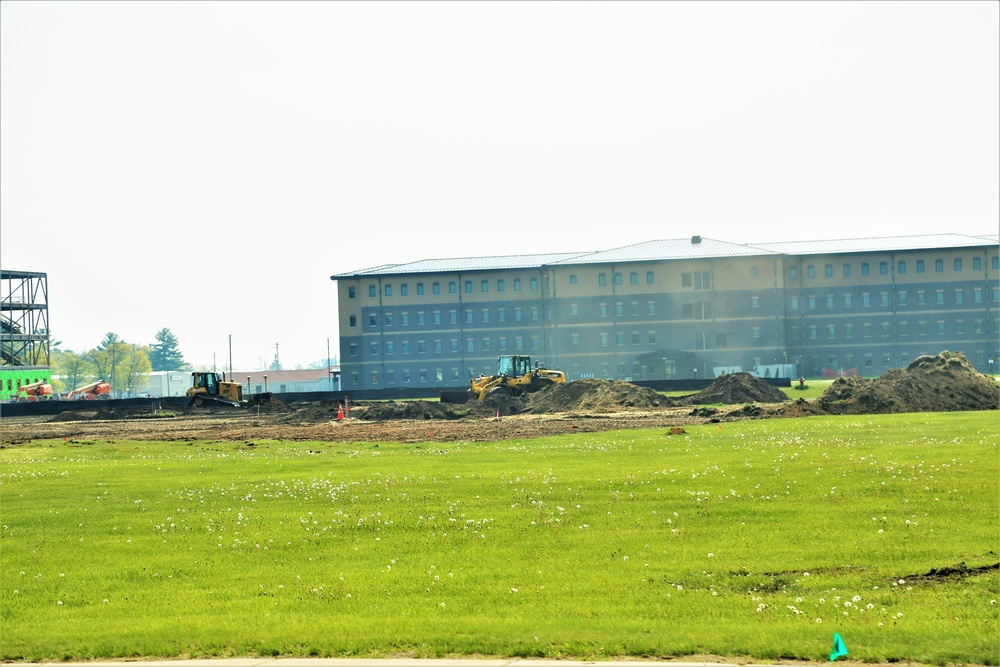 Groundwork for construction of a fourth, $27.3 million barracks project underway at Fort McCoy