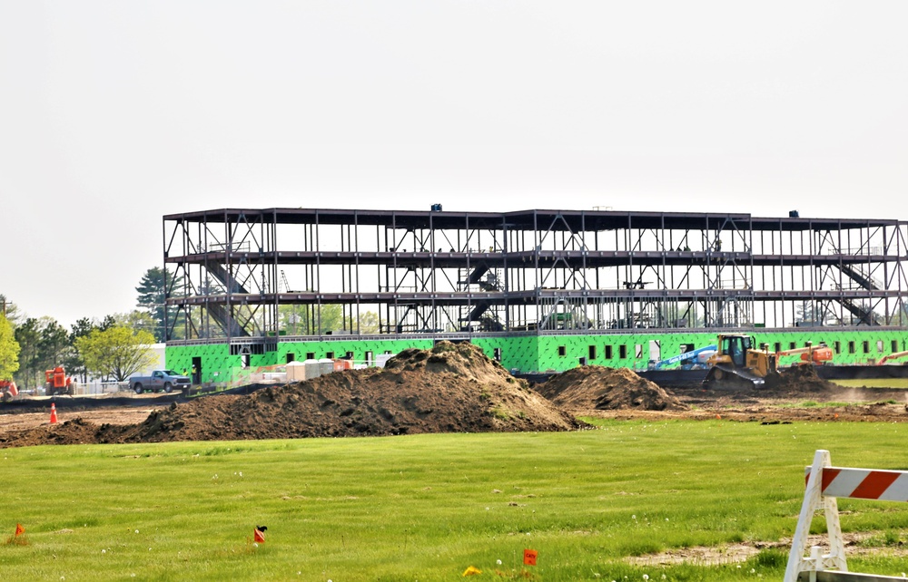 Groundwork for construction of a fourth, $27.3 million barracks project underway at Fort McCoy