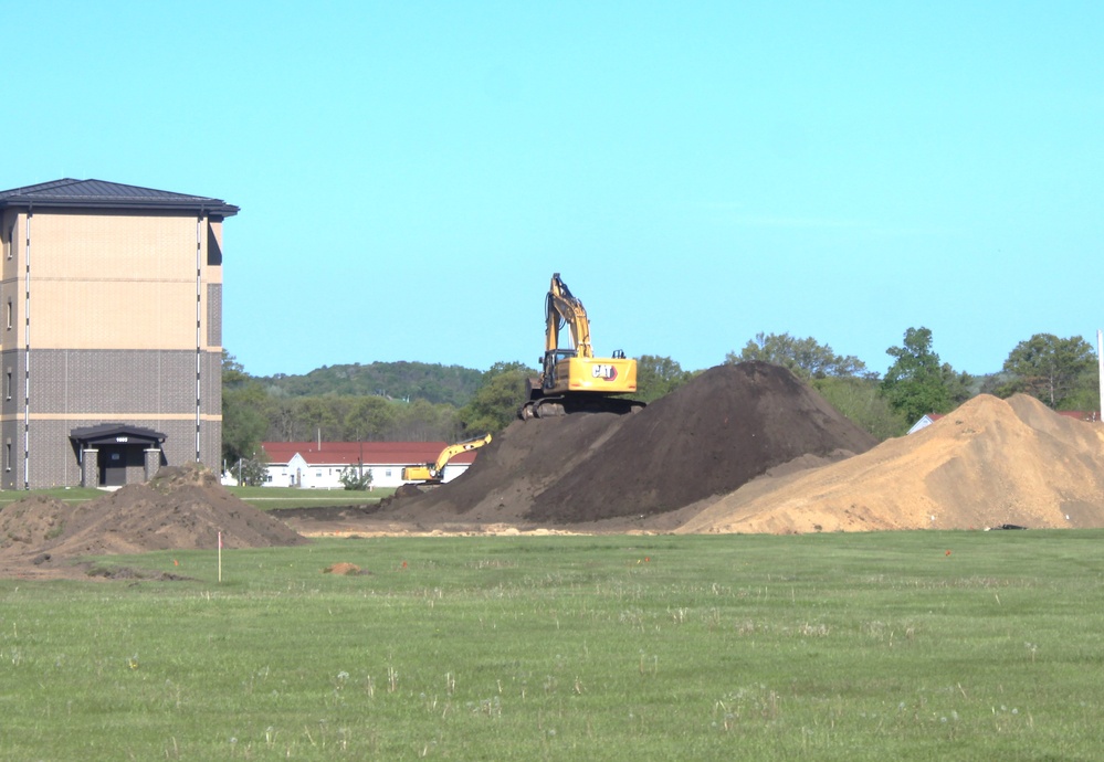 Groundwork for construction of a fourth, $27.3 million barracks project underway at Fort McCoy