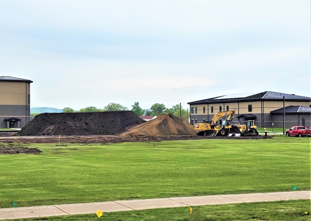 Groundwork for construction of a fourth, $27.3 million barracks project underway at Fort McCoy