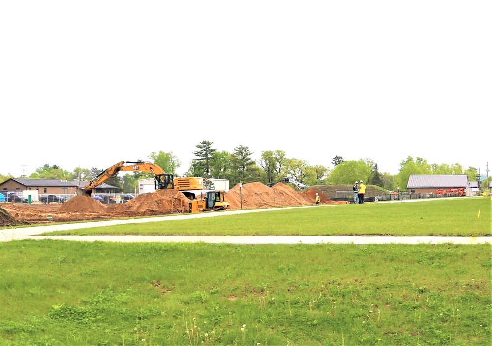 Groundwork for construction of a fourth, $27.3 million barracks project underway at Fort McCoy